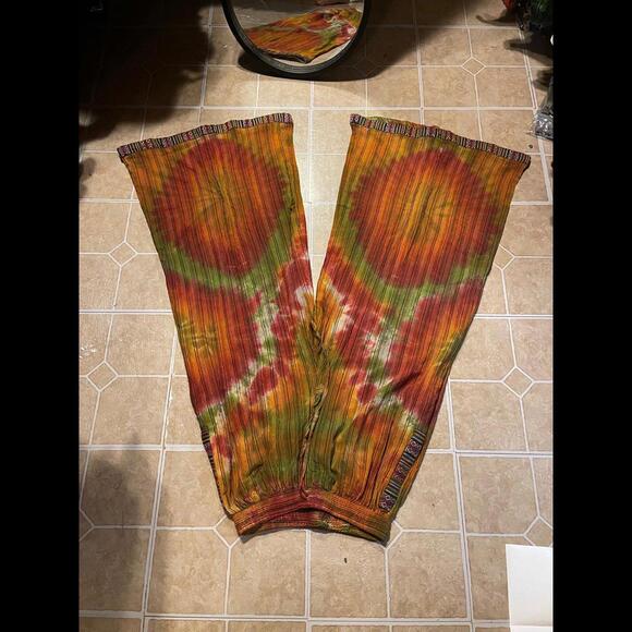 handmade Tie dye palazzo pants - Picture 7 of 9
